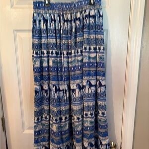 Blue‎ Patterned Women's Skirt